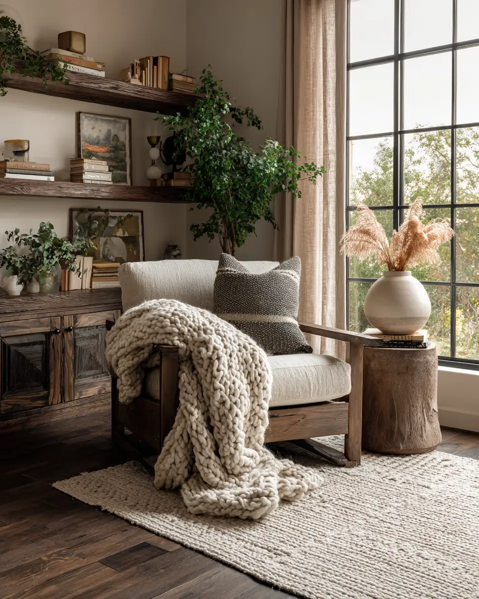 Earthy Country Living Room Decor Ideas