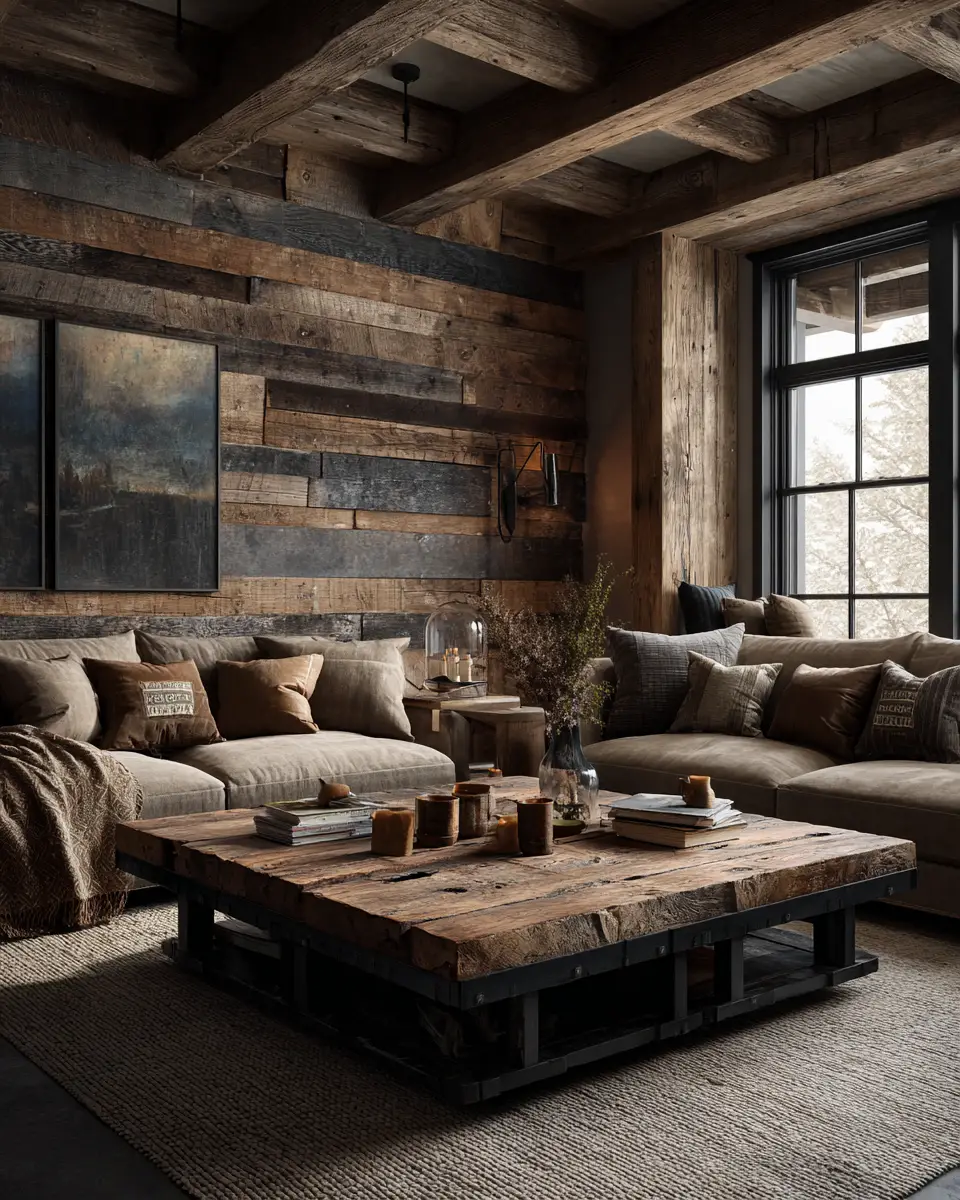 Earthy Country Living Room Decor Ideas