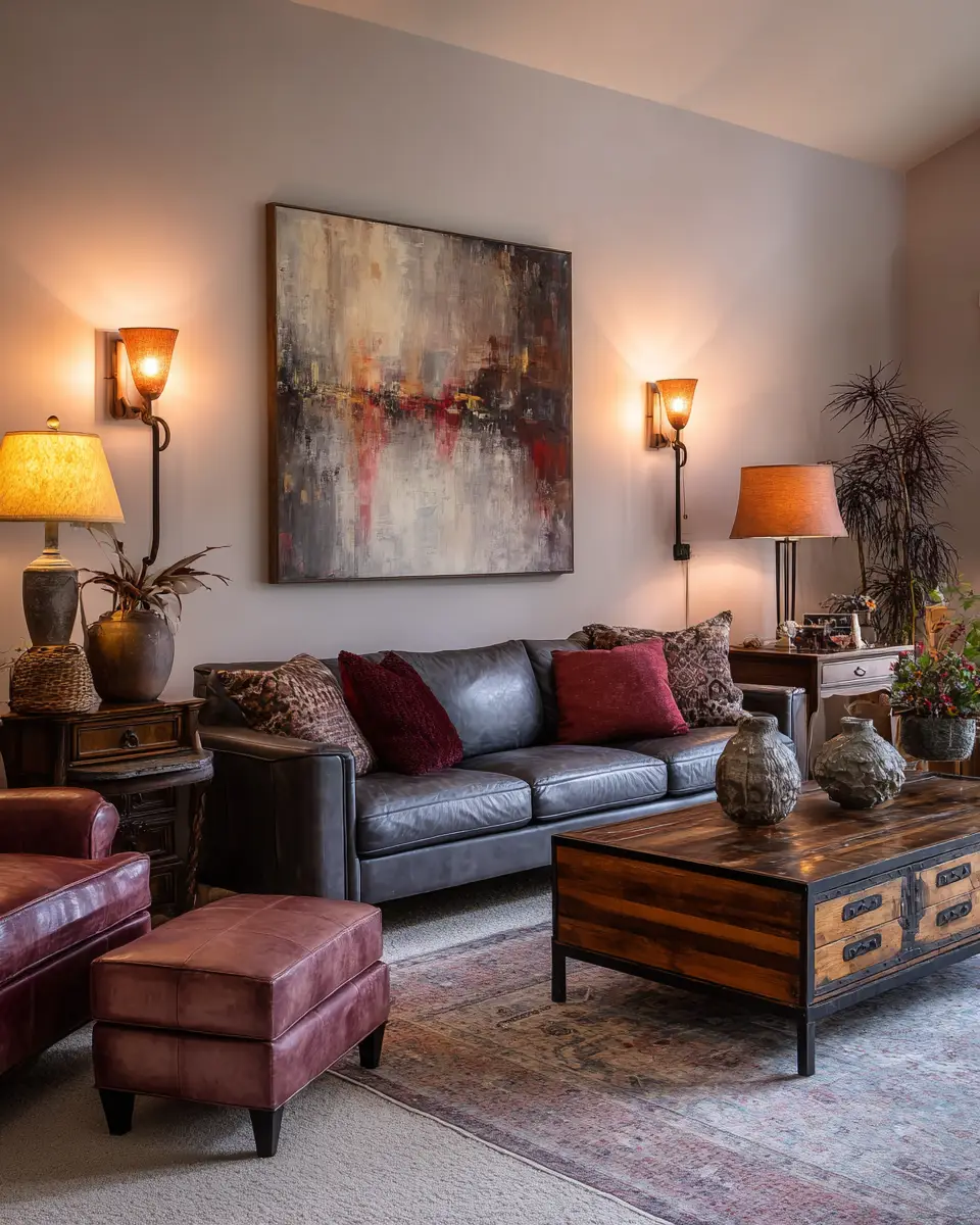 Earthy Eclectic Living Room Decor Ideas