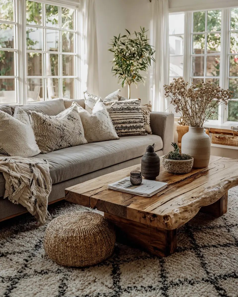 Earthy Eclectic Living Room Decor Ideas