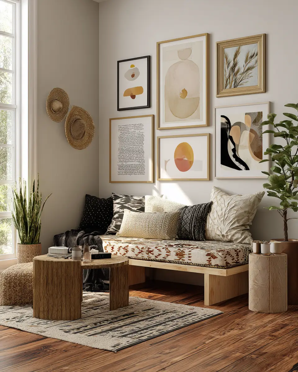 Earthy Eclectic Living Room Decor Ideas