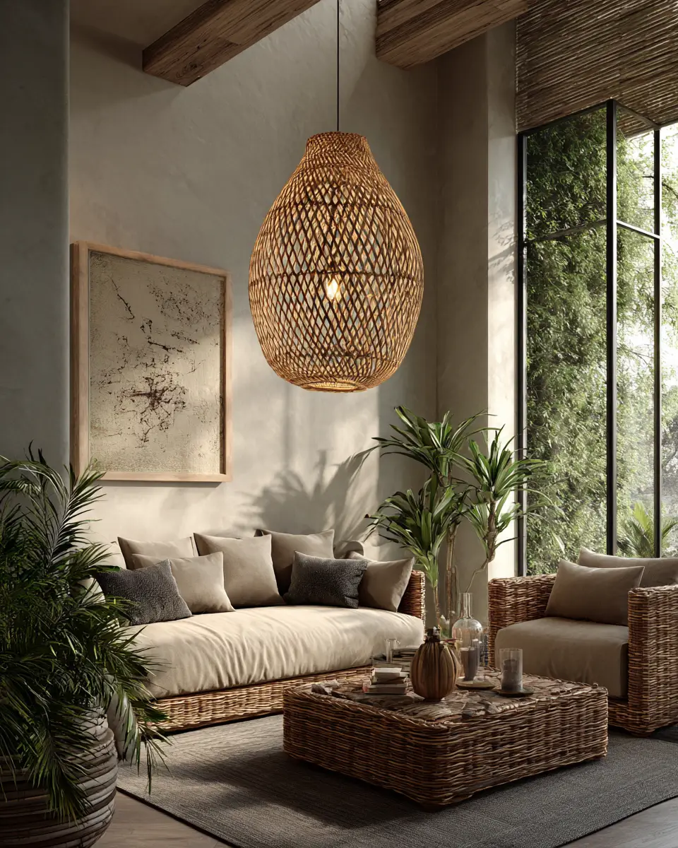 Earthy Eclectic Living Room Decor Ideas