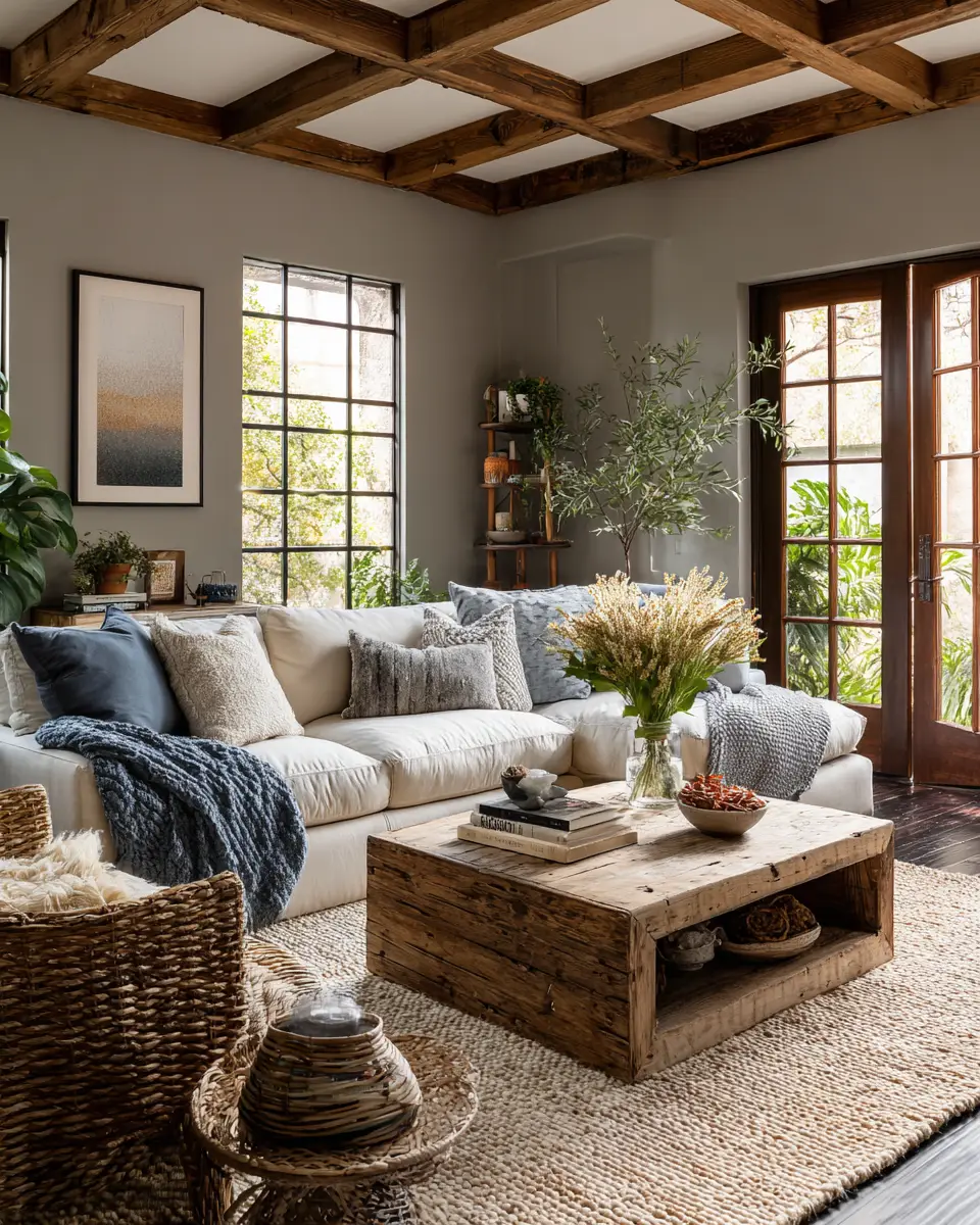 Earthy Eclectic Living Room Decor Ideas