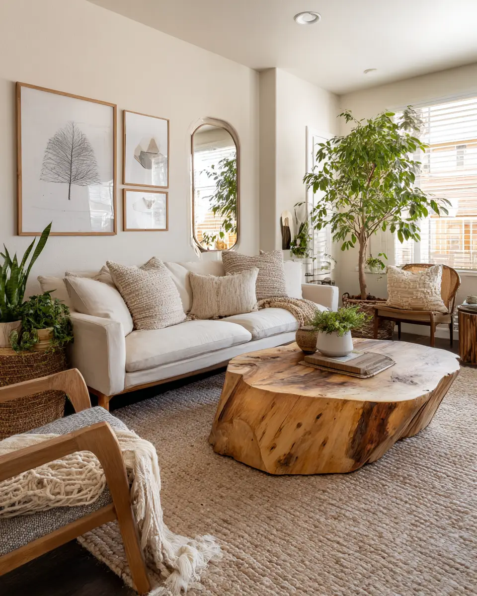 Earthy Eclectic Living Room Decor Ideas