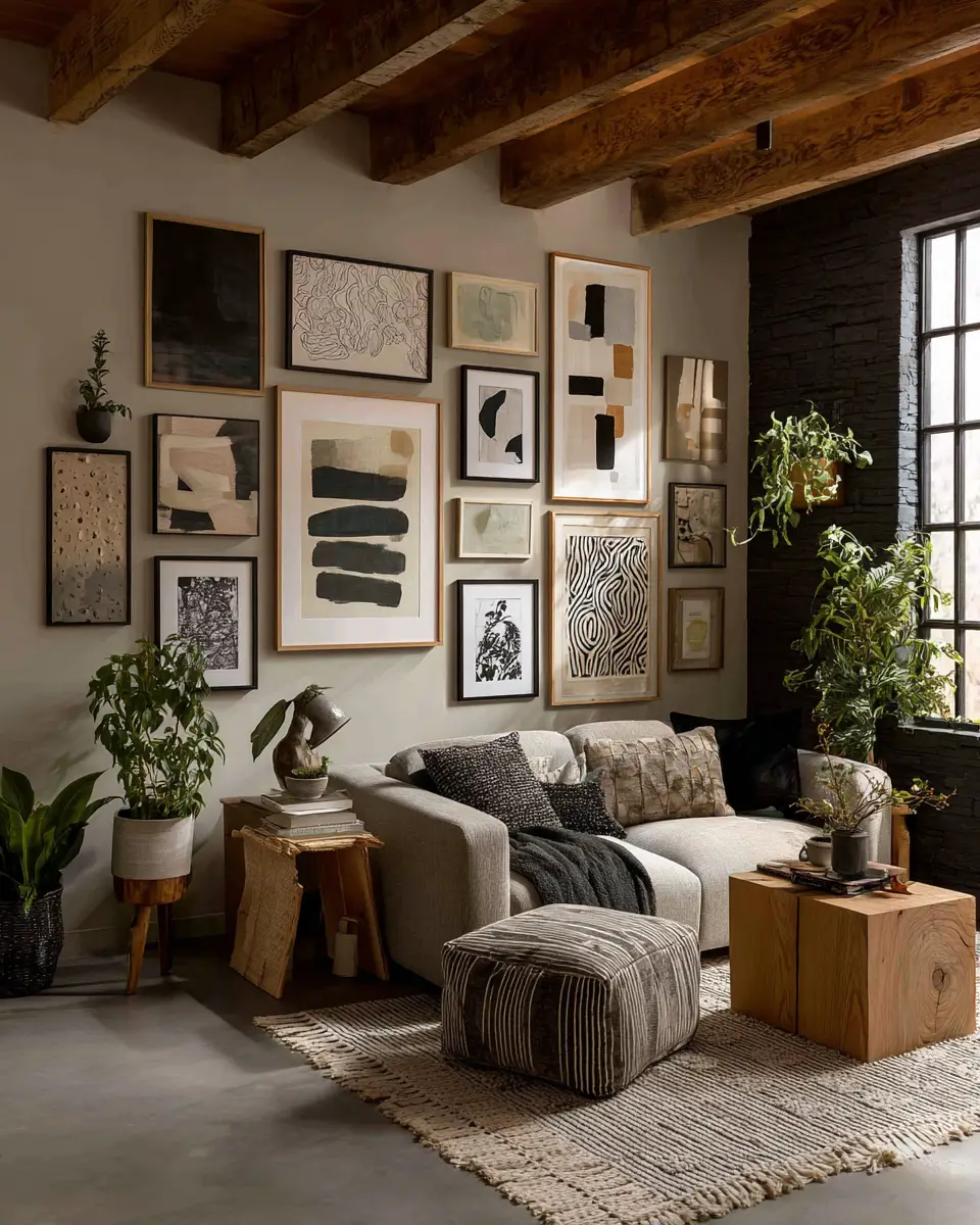 Earthy Eclectic Living Room Decor Ideas