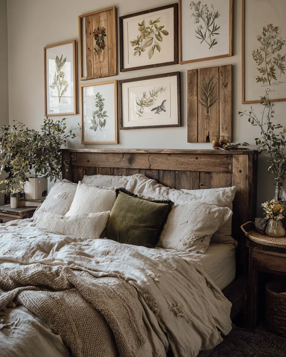 Earthy Farmhouse Bedroom Decor Ideas
