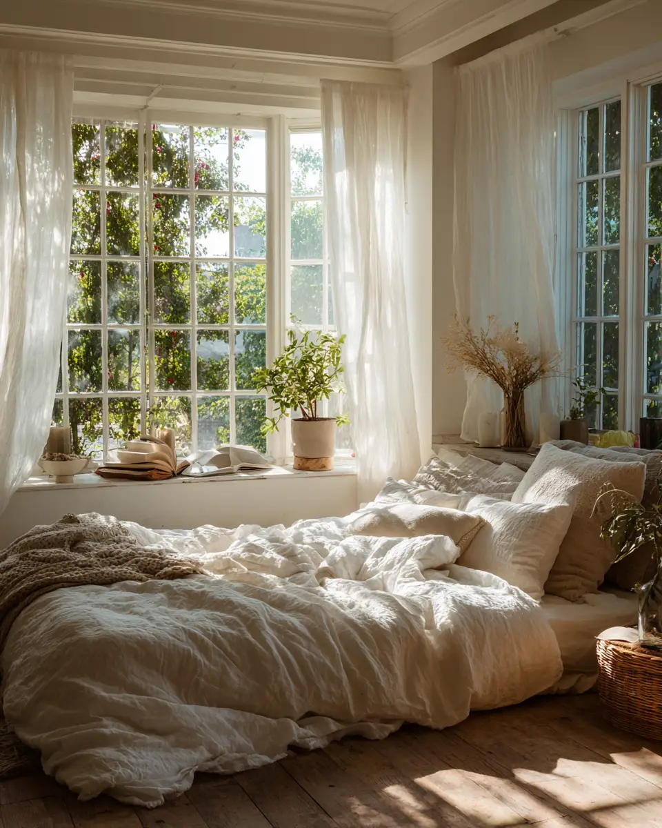Earthy Farmhouse Bedroom Decor Ideas