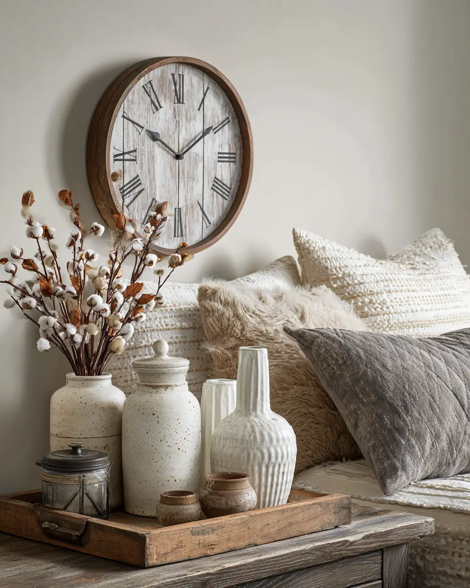 Earthy Farmhouse Bedroom Decor Ideas