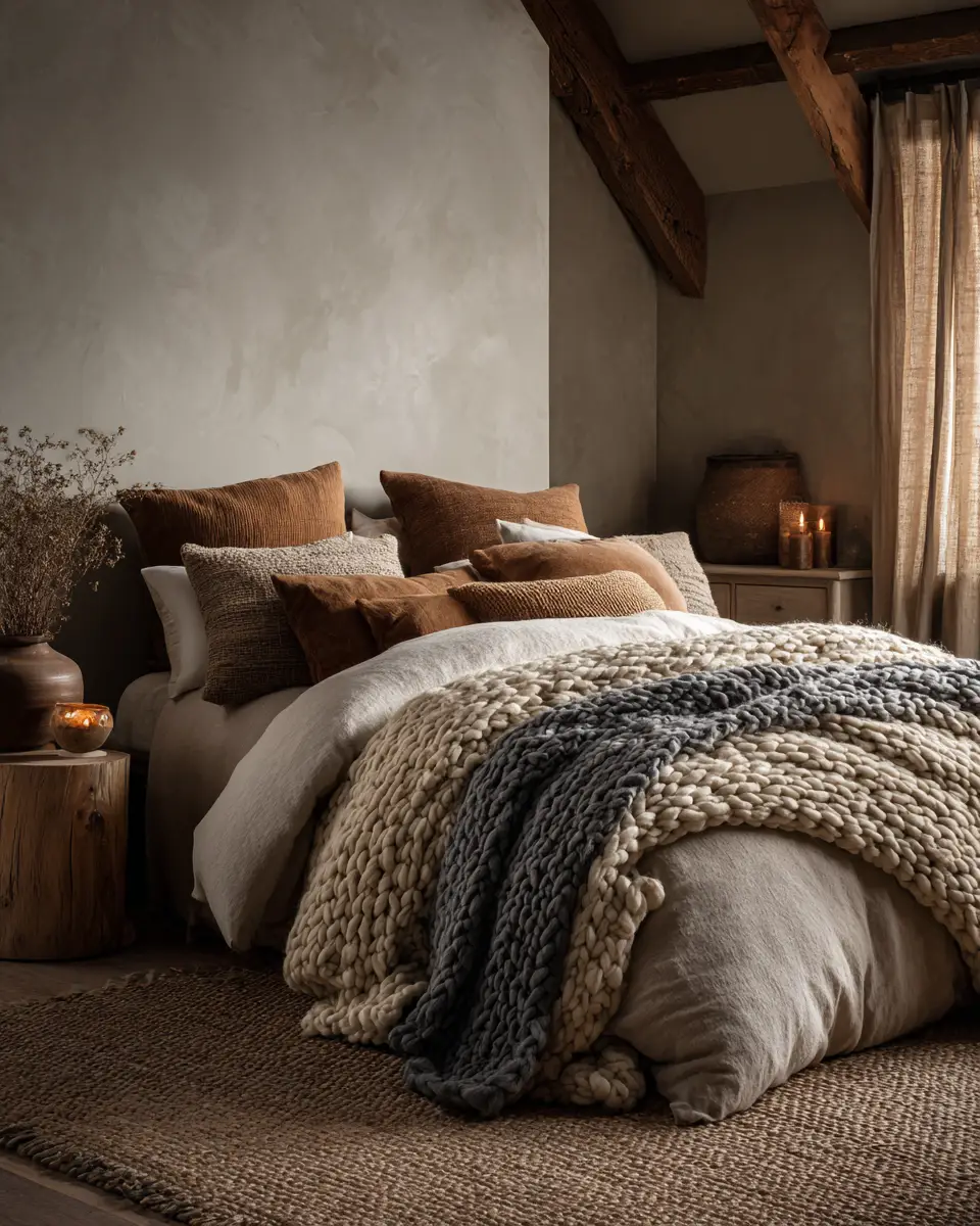 Earthy Farmhouse Bedroom Decor Ideas