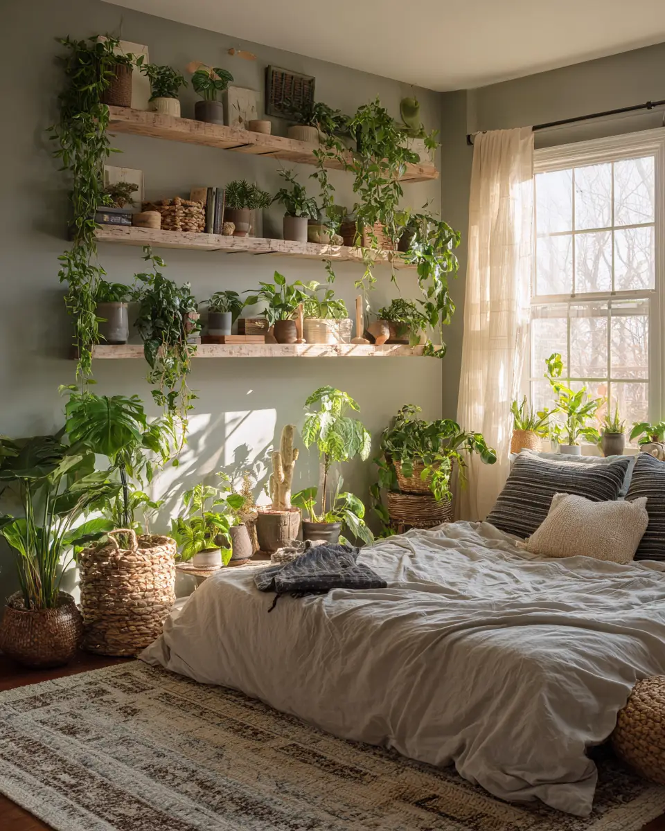Earthy Farmhouse Bedroom Decor Ideas