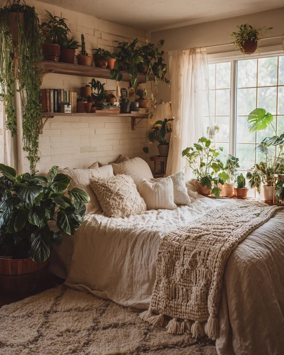 Earthy Farmhouse Bedroom Decor Ideas