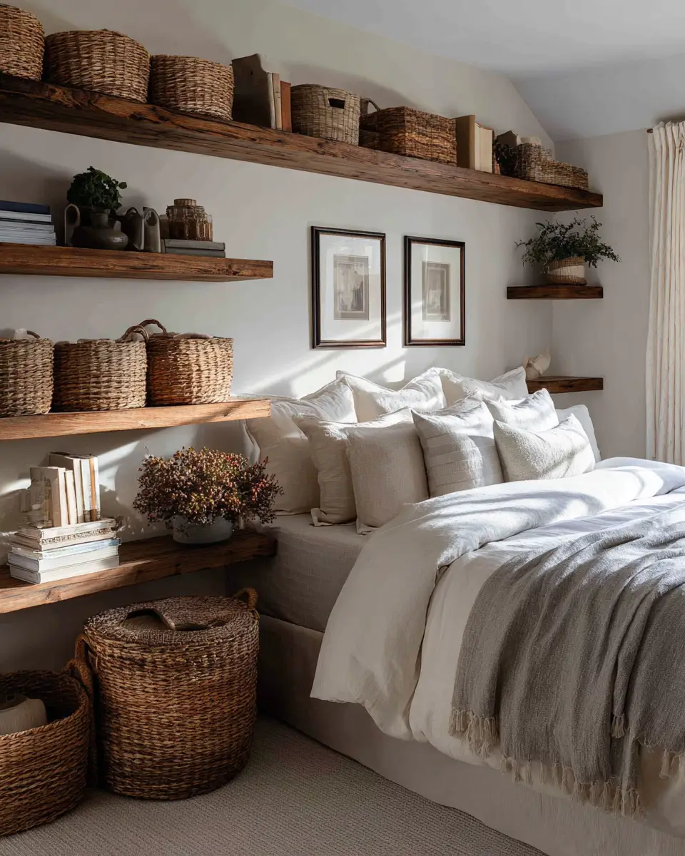 Earthy Farmhouse Bedroom Decor Ideas