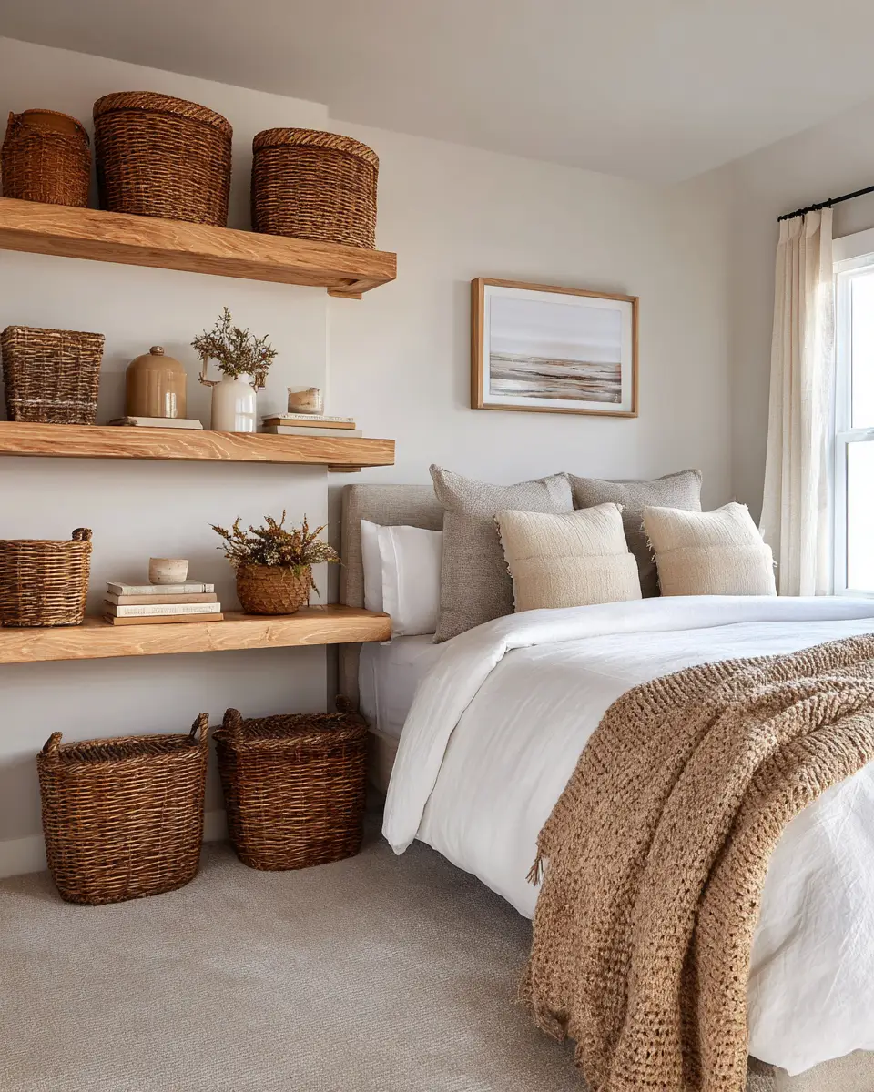 Earthy Farmhouse Bedroom Decor Ideas