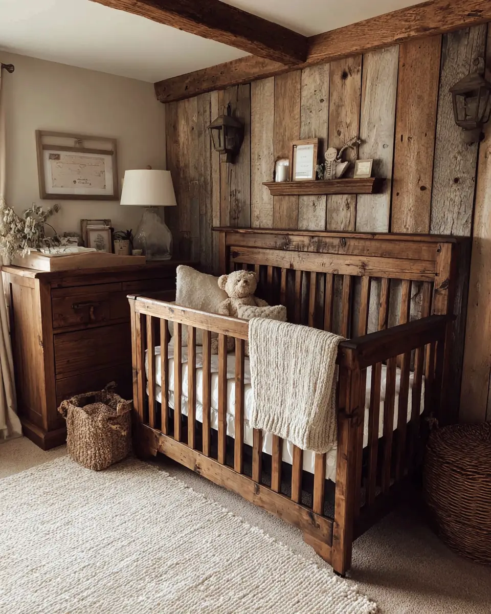 Earthy Farmhouse Nursery Decor Ideas - Featured