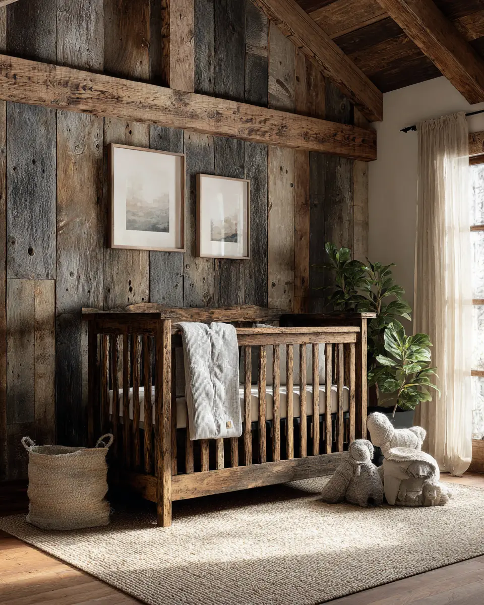 Earthy Farmhouse Nursery Decor Ideas