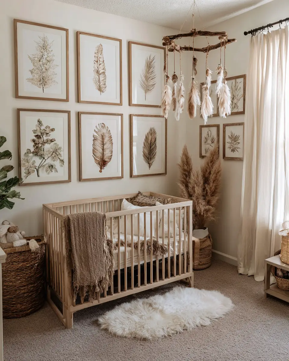 Earthy Farmhouse Nursery Decor Ideas
