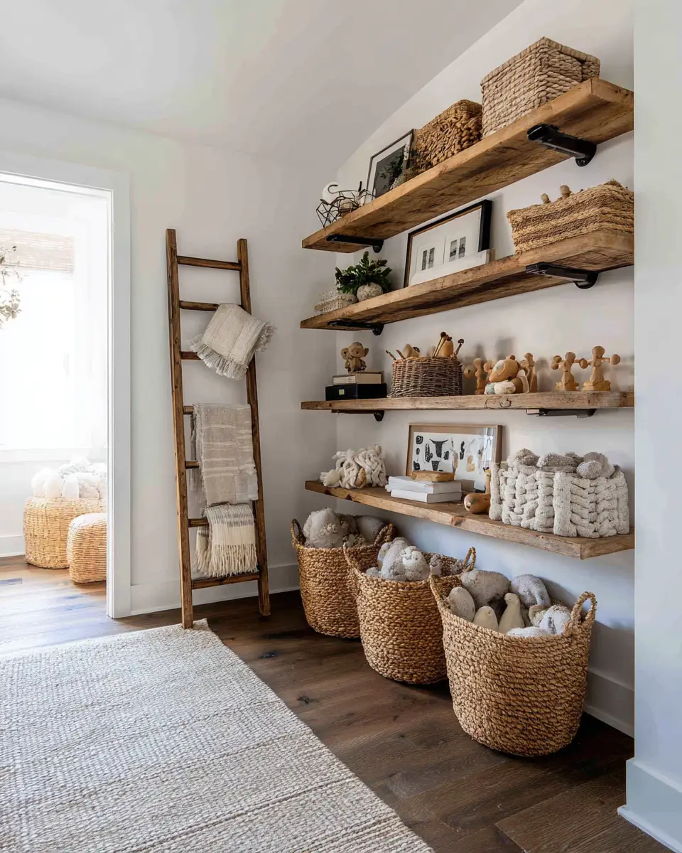 Earthy Farmhouse Nursery Decor Ideas