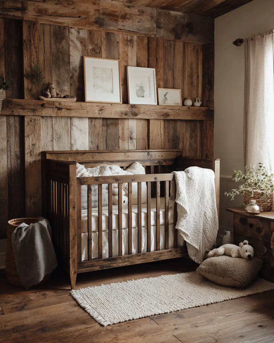 Earthy Farmhouse Nursery Decor Ideas