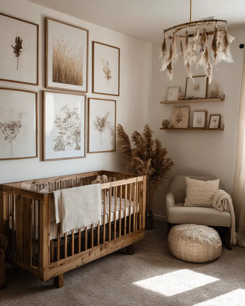 Earthy Farmhouse Nursery Decor Ideas