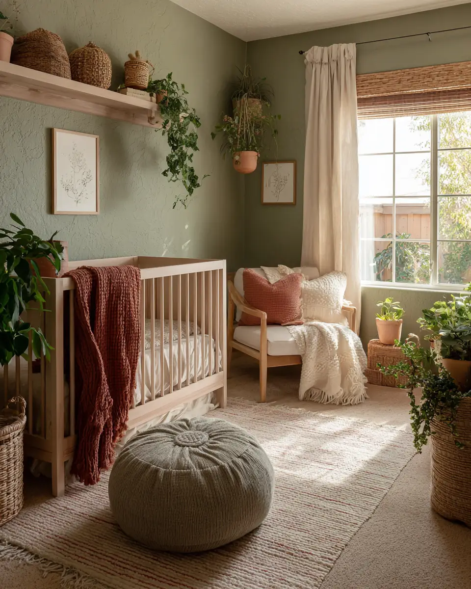 Earthy Farmhouse Nursery Decor Ideas