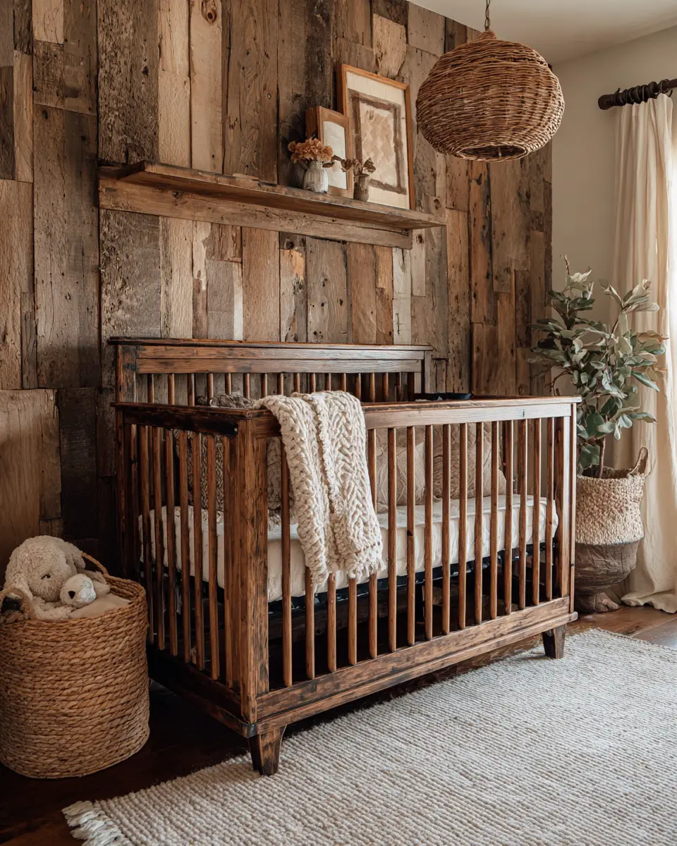 Earthy Farmhouse Nursery Decor Ideas