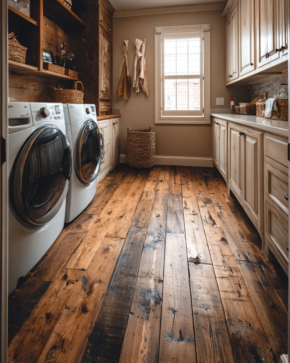 Earthy French Country Laundry Room Decor Ideas