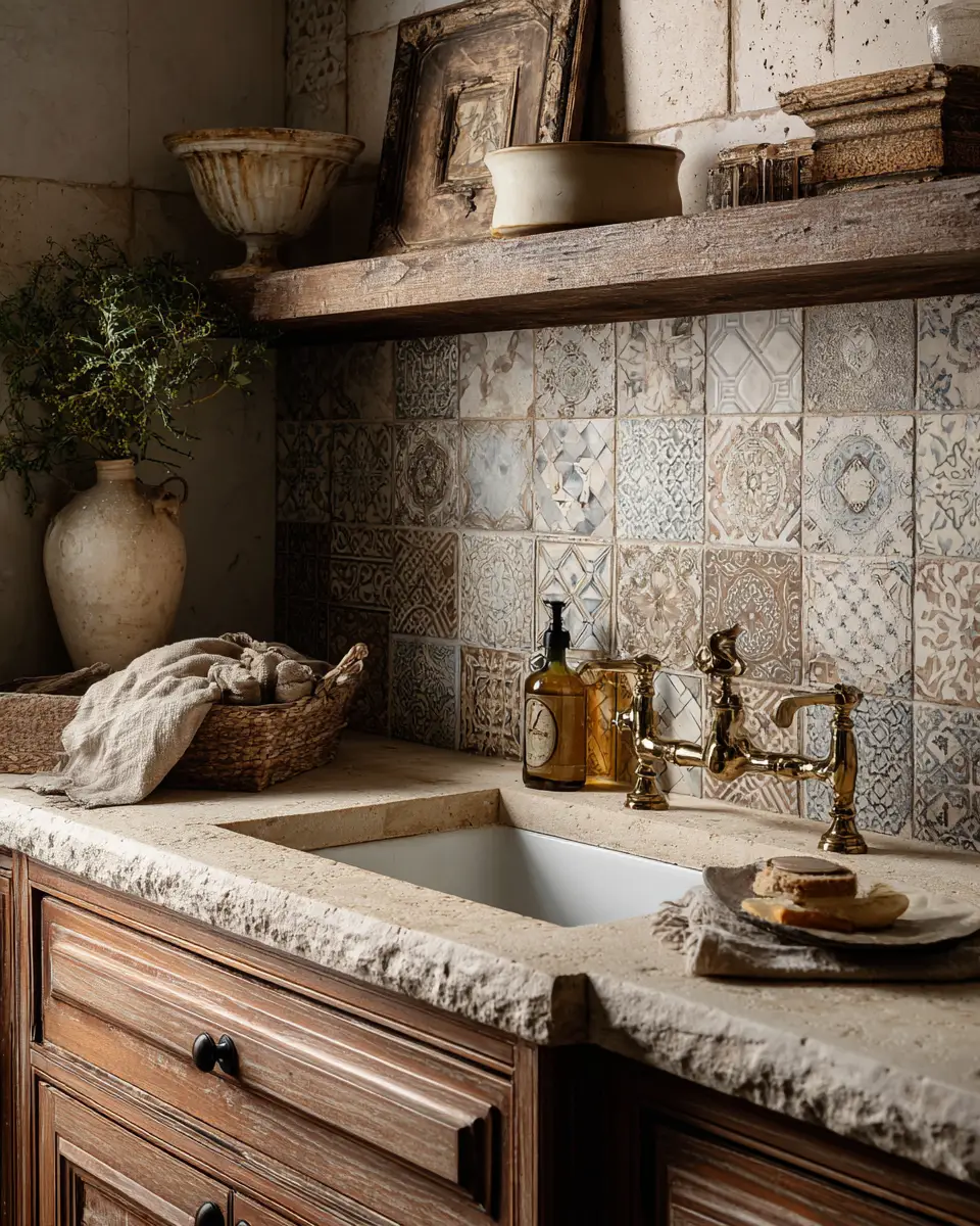 Earthy French Country Laundry Room Decor Ideas