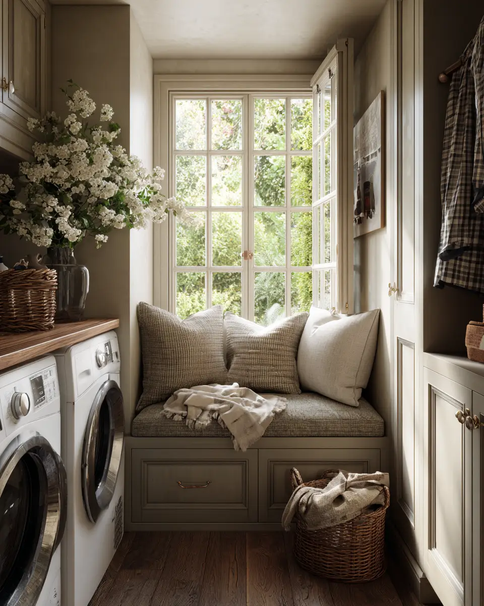 Earthy French Country Laundry Room Decor Ideas