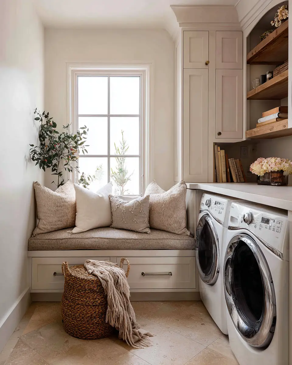 Earthy French Country Laundry Room Decor Ideas