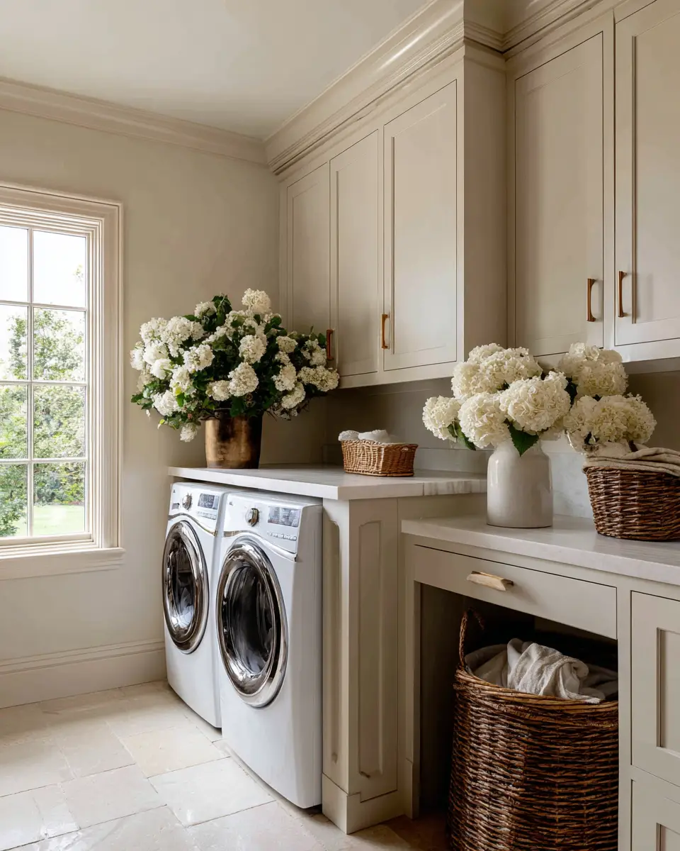 Earthy French Country Laundry Room Decor Ideas