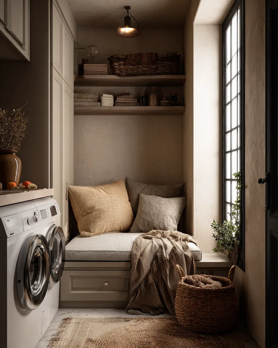 Earthy French Country Laundry Room Decor Ideas