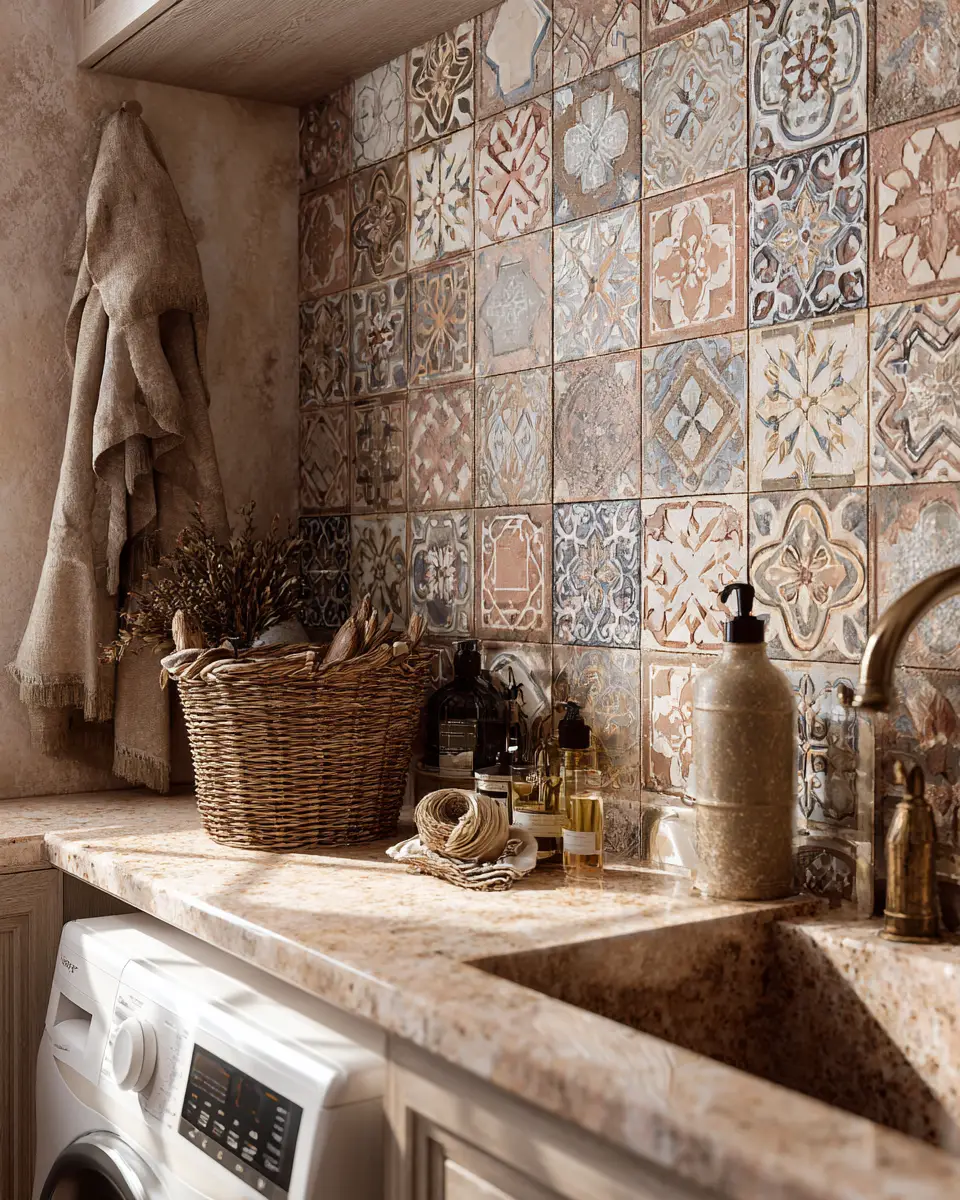 Earthy French Country Laundry Room Decor Ideas
