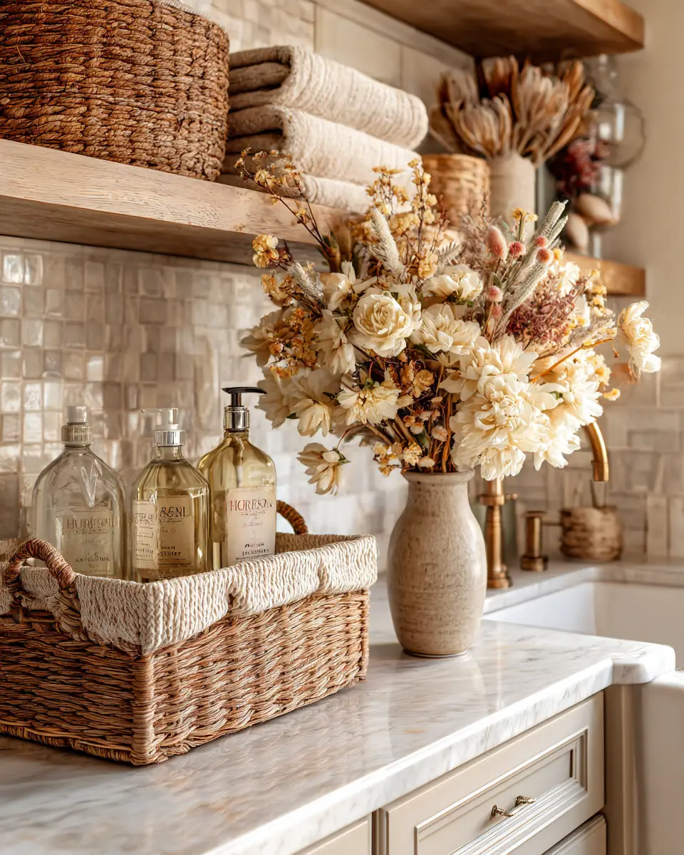 Earthy French Country Laundry Room Decor Ideas