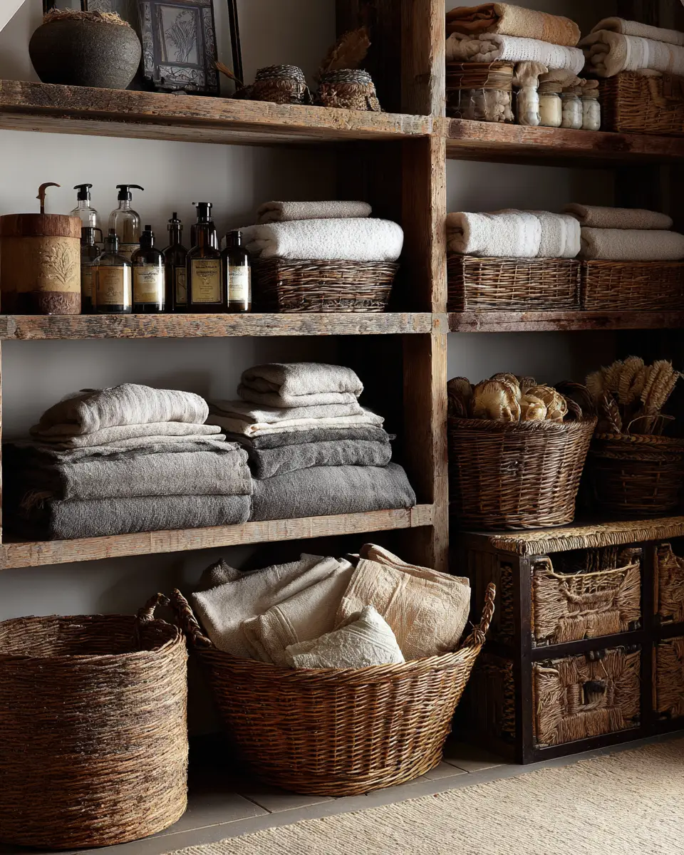 Earthy French Country Laundry Room Decor Ideas
