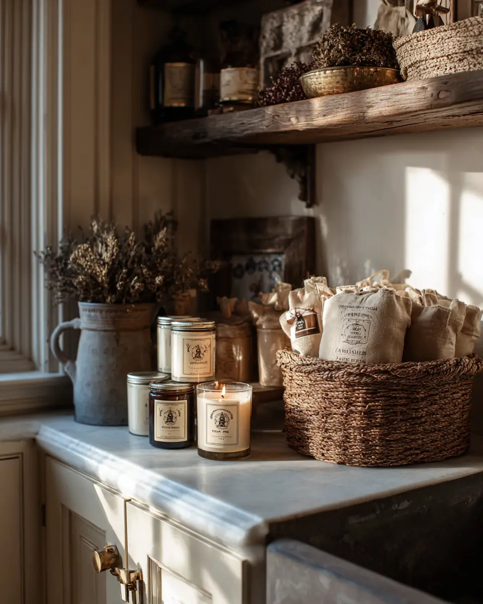 Earthy French Country Laundry Room Decor Ideas