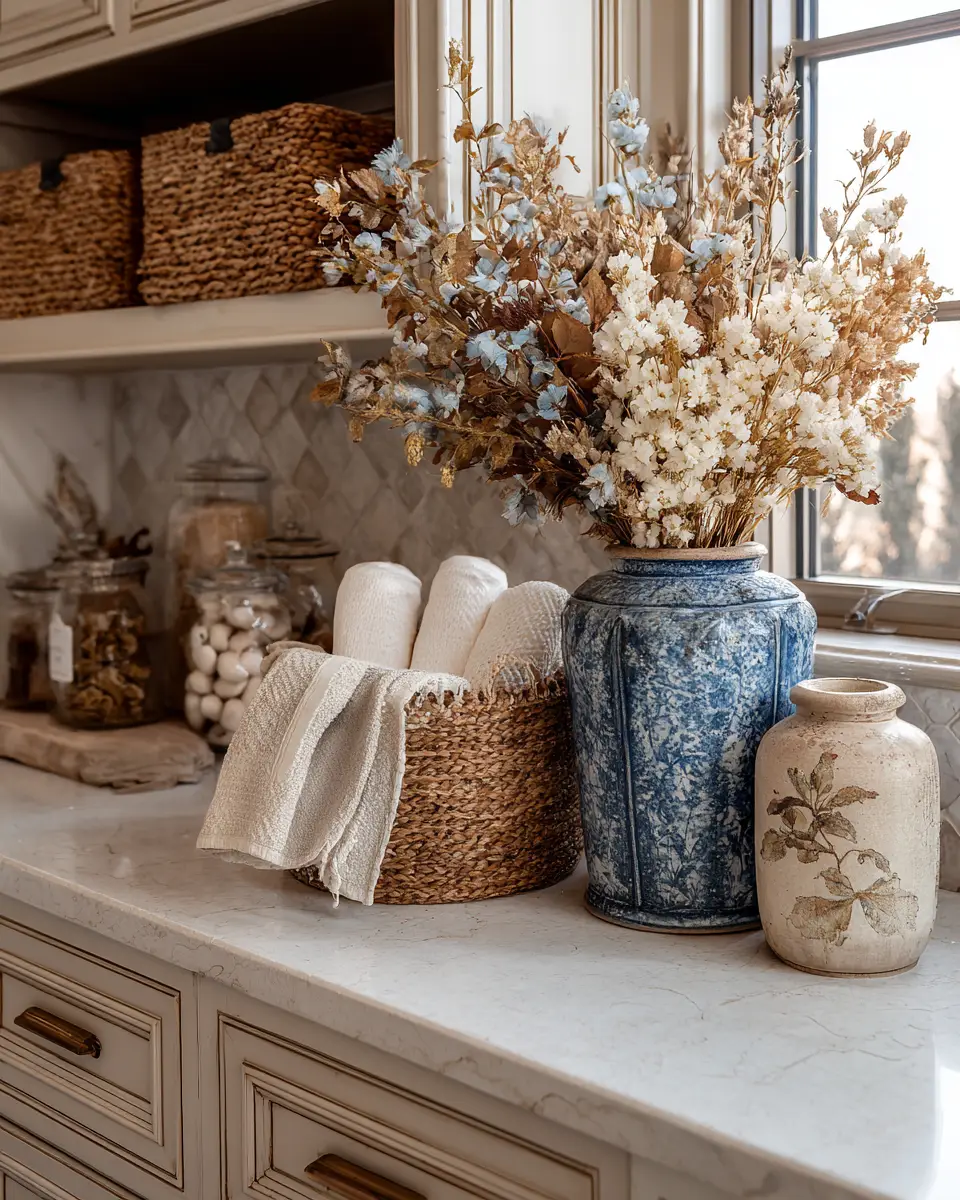 Earthy French Country Laundry Room Decor Ideas