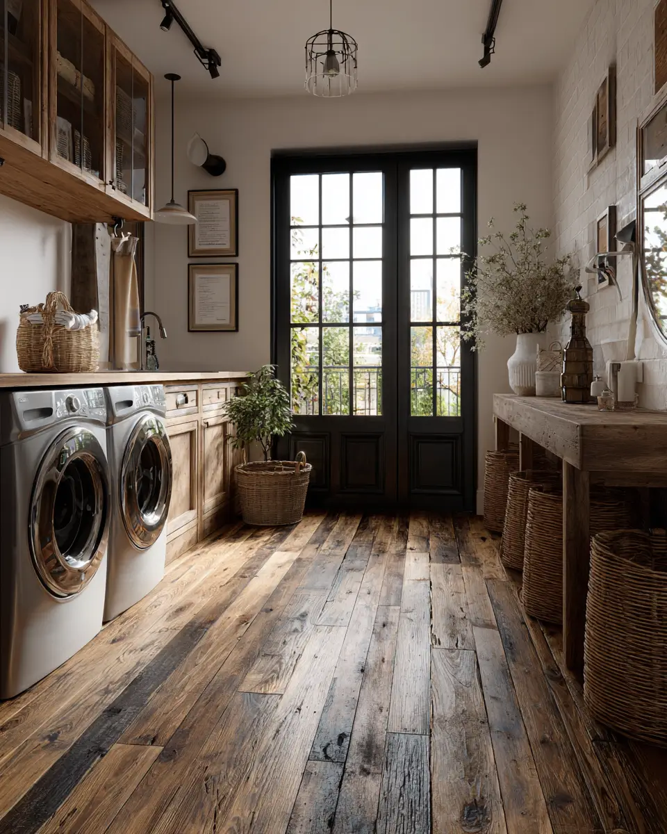 Earthy French Country Laundry Room Decor Ideas