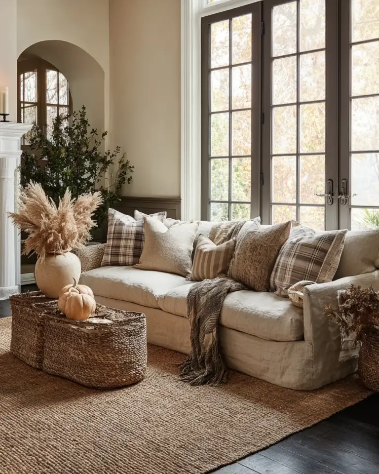 Earthy French Country Living Room Decor Ideas - Featured
