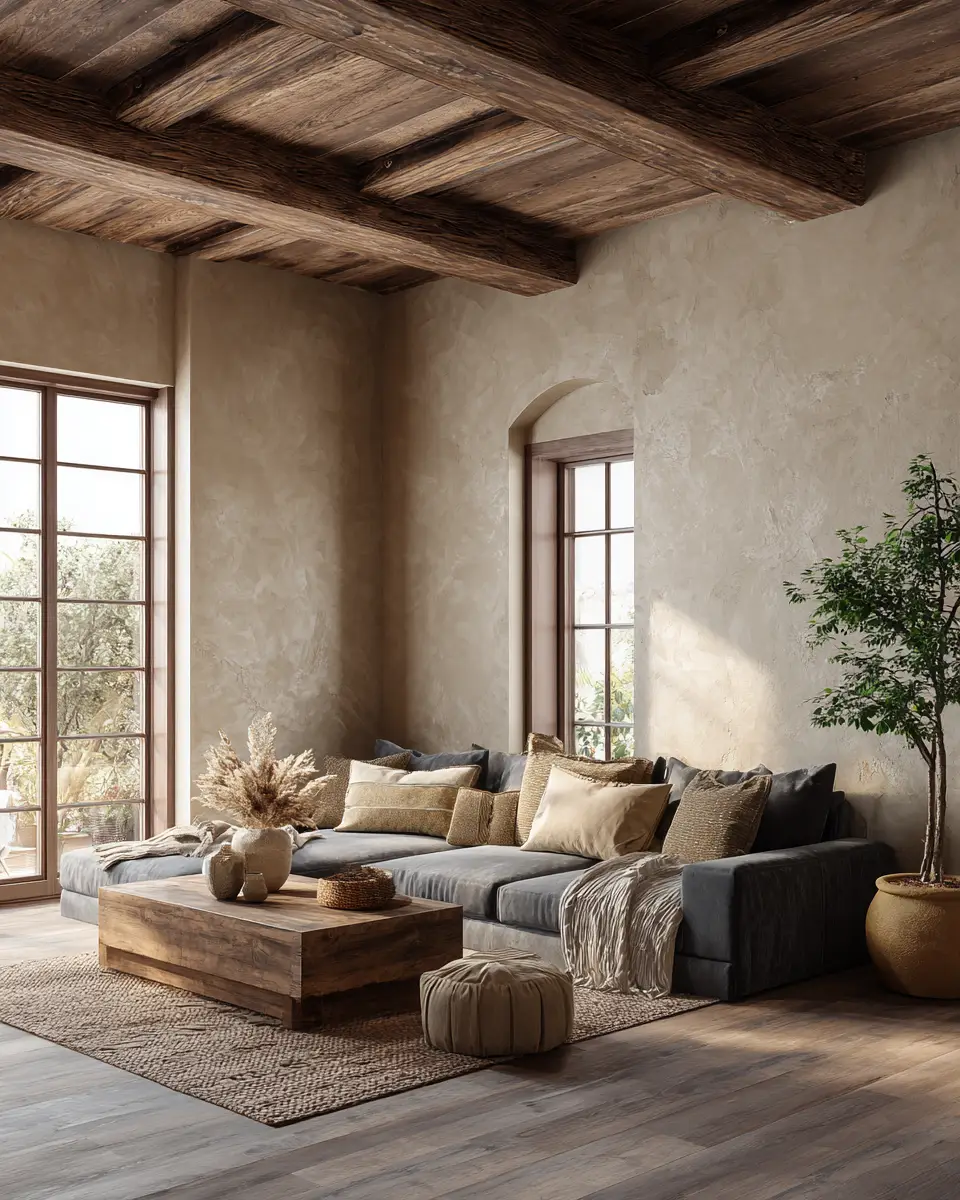 Earthy French Country Living Room Decor Ideas