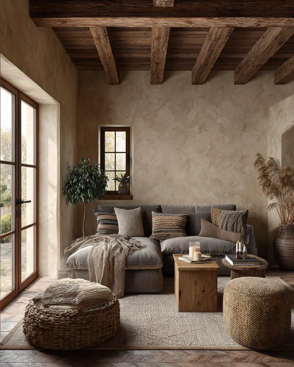 Earthy French Country Living Room Decor Ideas