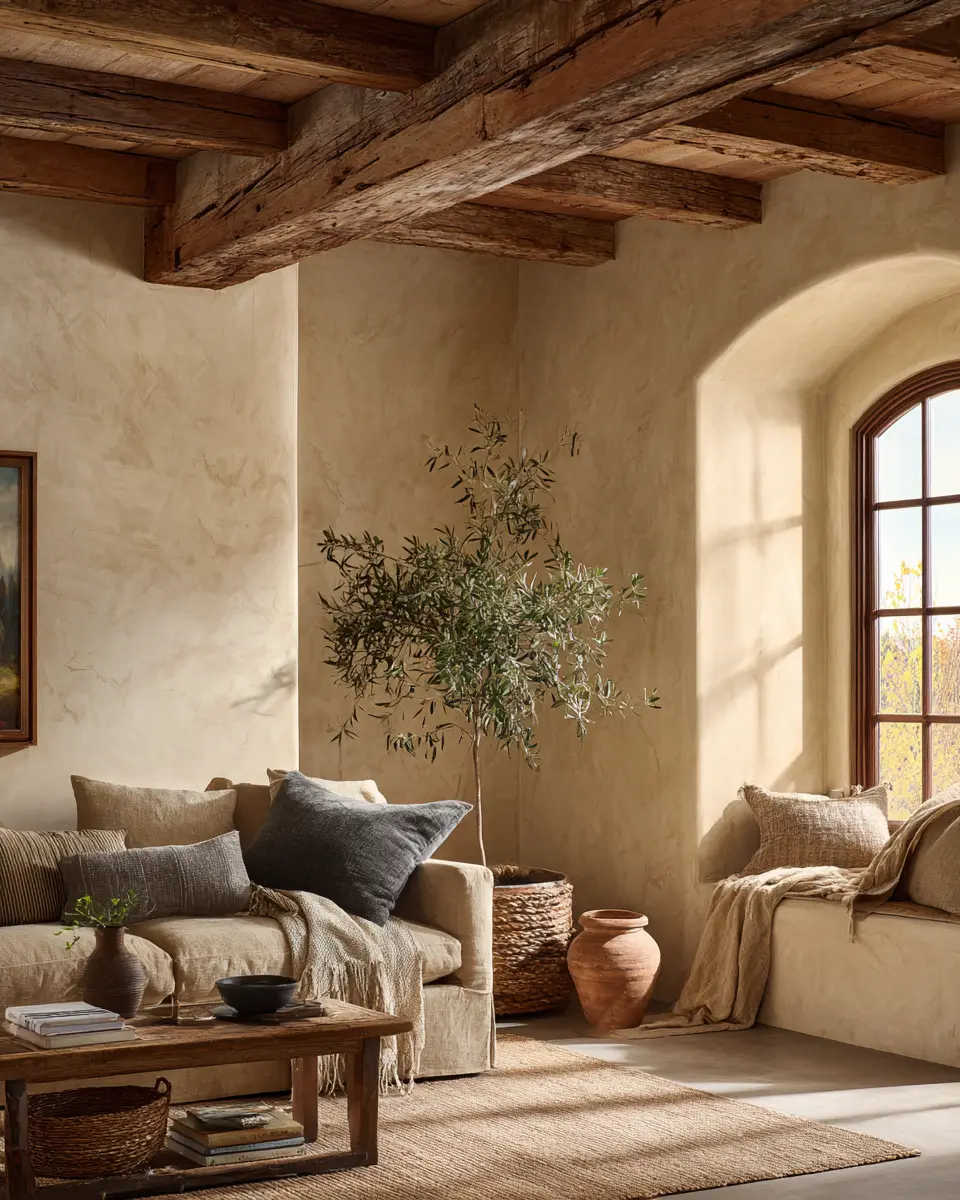 Earthy French Country Living Room Decor Ideas