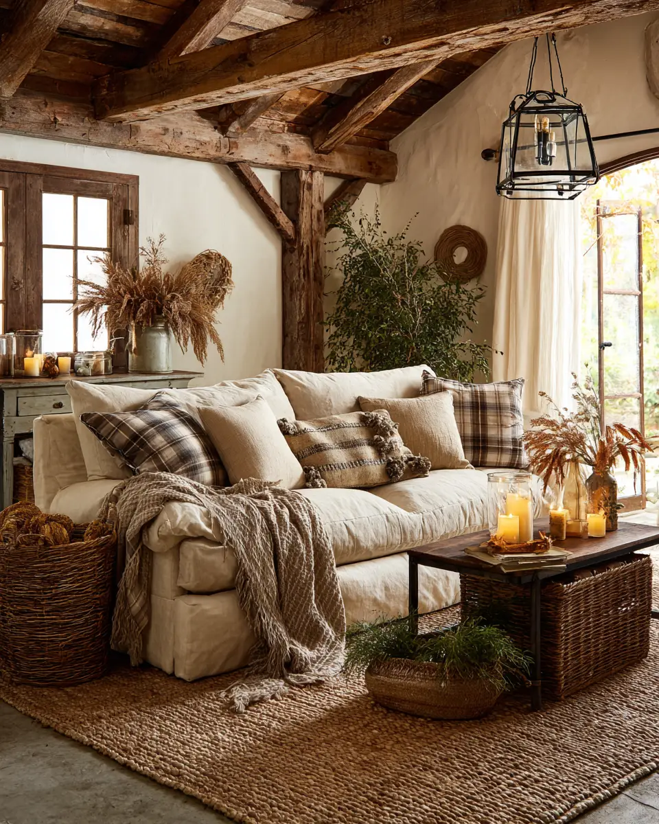 Earthy French Country Living Room Decor Ideas
