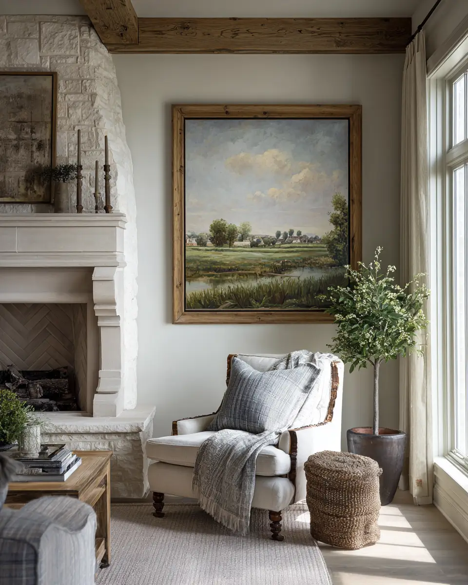 Earthy French Country Living Room Decor Ideas