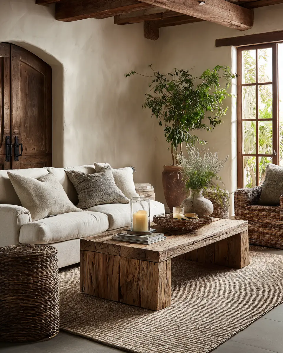 Earthy French Country Living Room Decor Ideas
