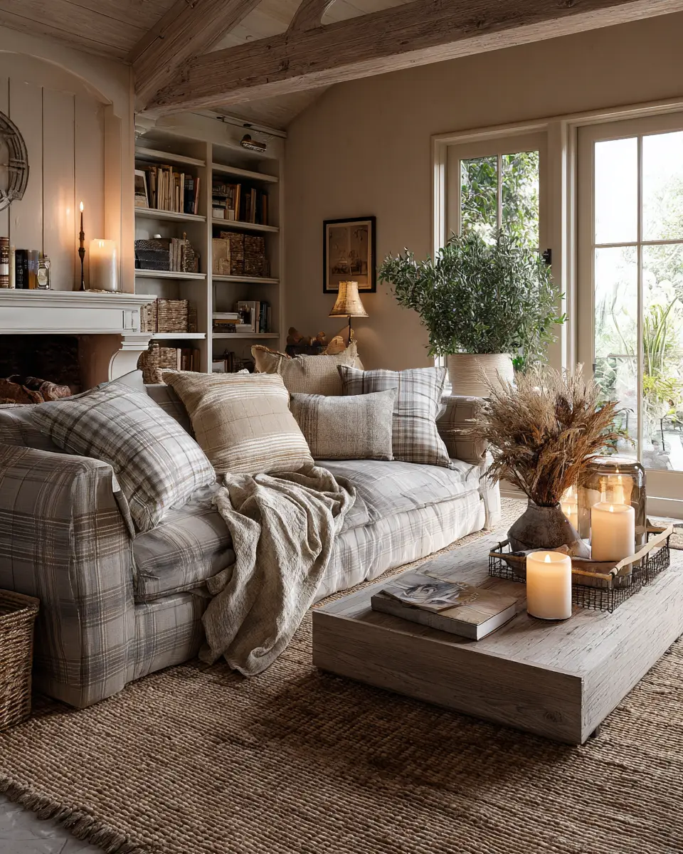Earthy French Country Living Room Decor Ideas