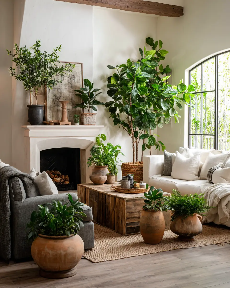 Earthy French Country Living Room Decor Ideas