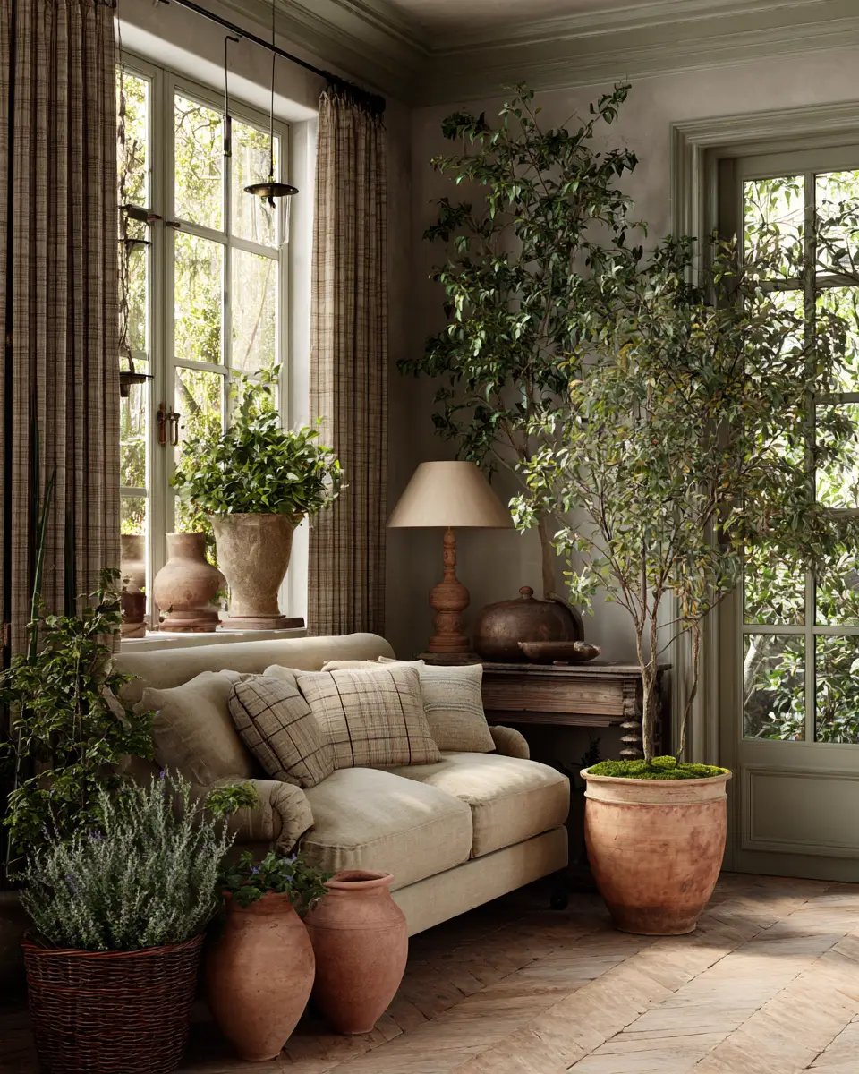 Earthy French Country Living Room Decor Ideas