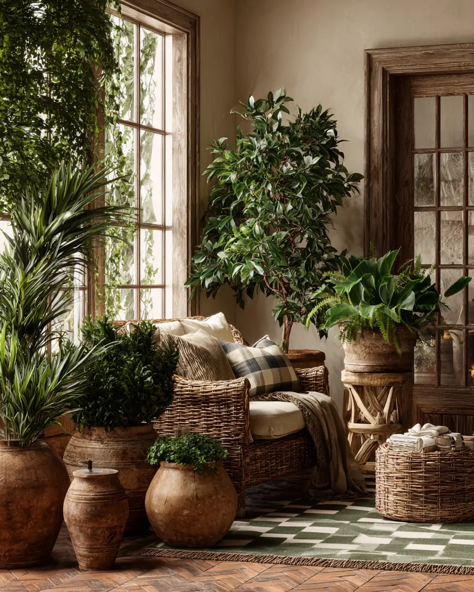 Earthy French Country Living Room Decor Ideas