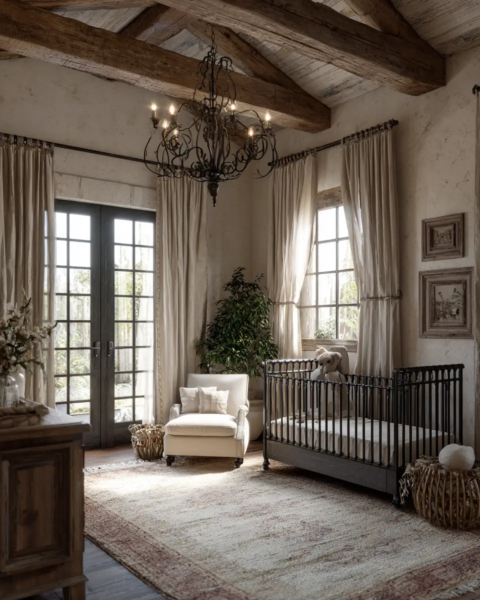 Earthy French Country Nursery Decor Ideas