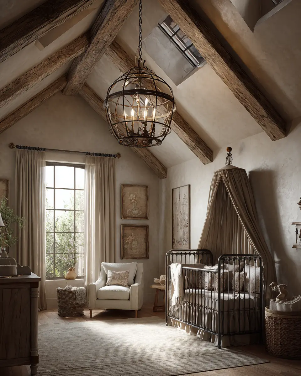 Earthy French Country Nursery Decor Ideas